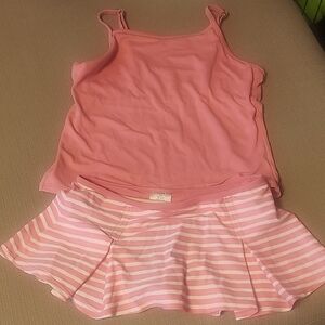 Lands' End Kids Pink Swim Bikini